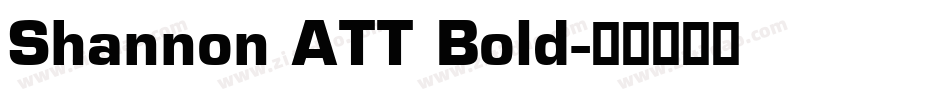 Shannon ATT Bold字体转换